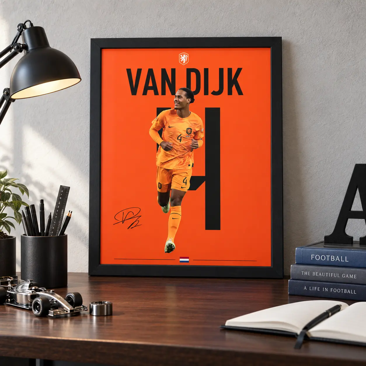 Virgil van Dijk Netherlands Poster — Van Dijk 4 Netherlands poster (1)