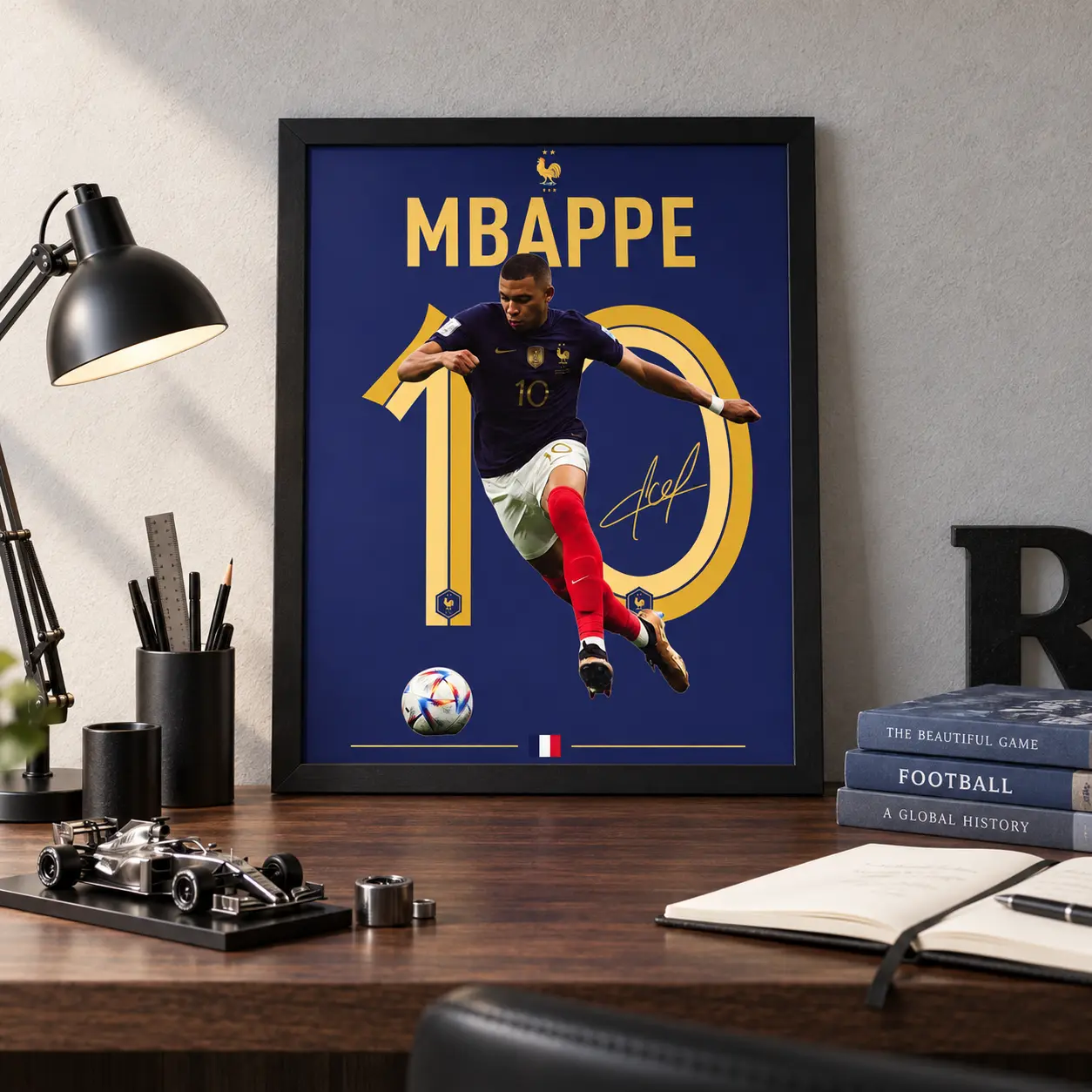 Kylian Mbappé France Poster — Mbappé 10 France poster (1)