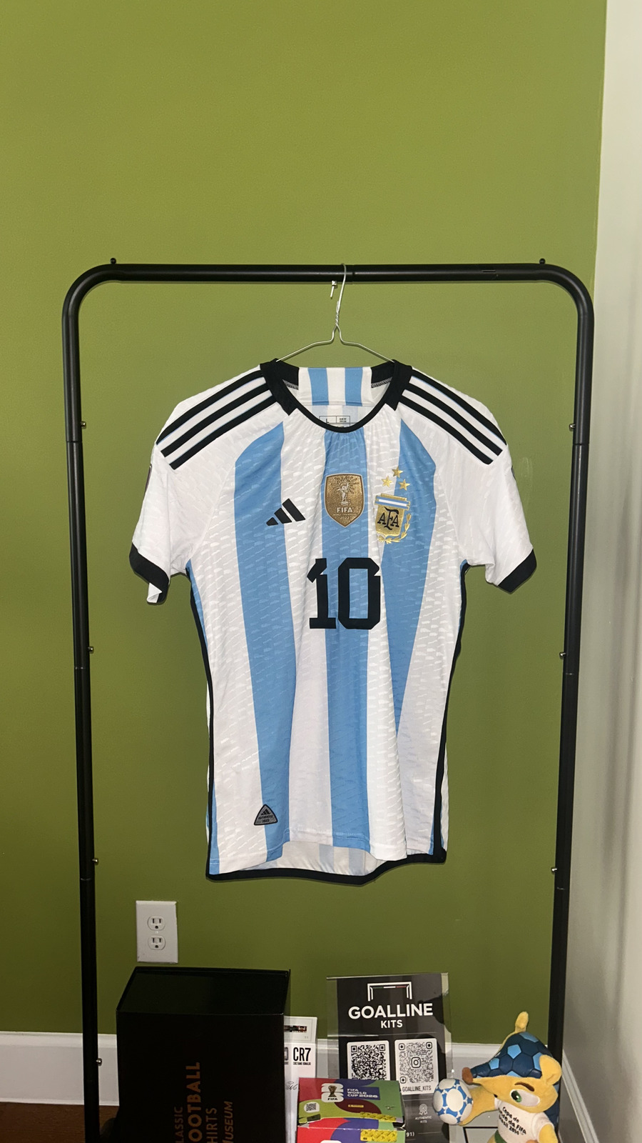 Argentina Home 2022 World Cup Messi 10 — Messi 10 (1)