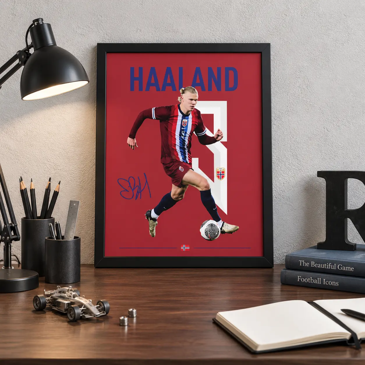 Erling Haaland Norway Poster — Haaland 9 Norway poster (1)
