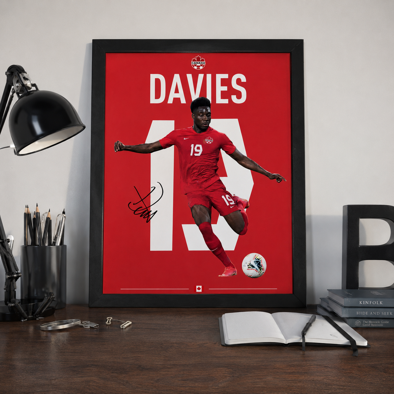 Alphonso Davies Canada Poster — Davies 19 Canada poster (1)