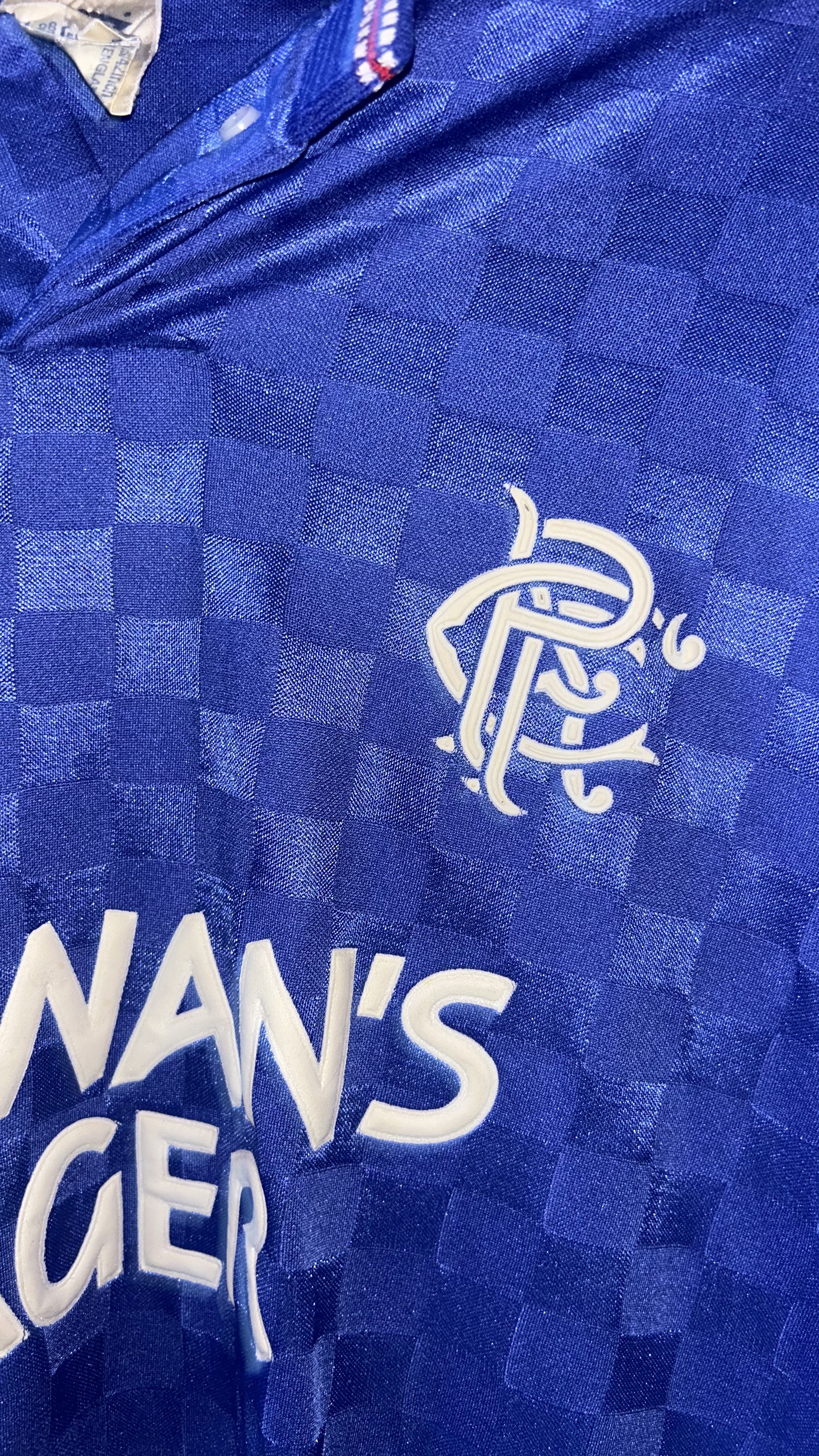 Rangers FC Home 1990-92 Umbro photo 2