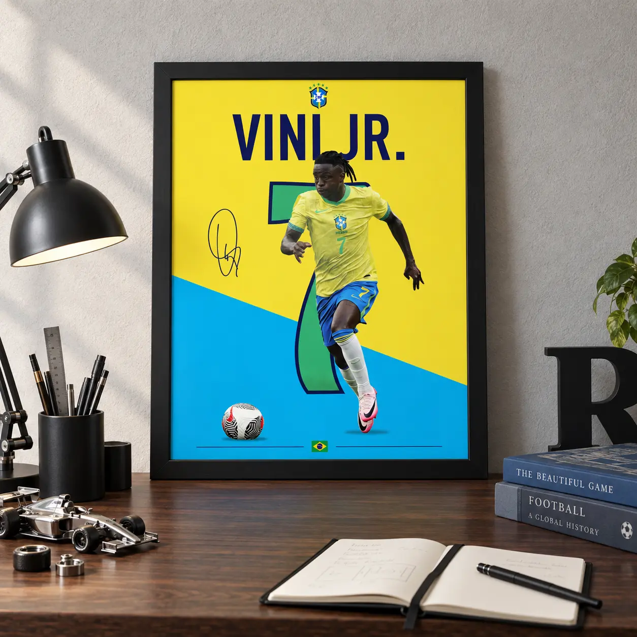 Vini Jr Brasil Poster — Vini Jr 7 Brasil poster (1)
